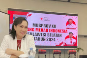 Komitmen Partisipasi Aktif Dalam Organisasi Kemanusiaan, Wakil Ketua PMI Tana Toraja DR Erni Yetti Riman Hadiri MUSPROV XII di Makassar