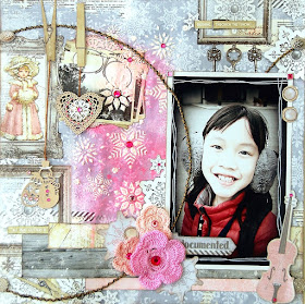 Documented Layout by Irene Tan using BoBunny Winter Wishes collection