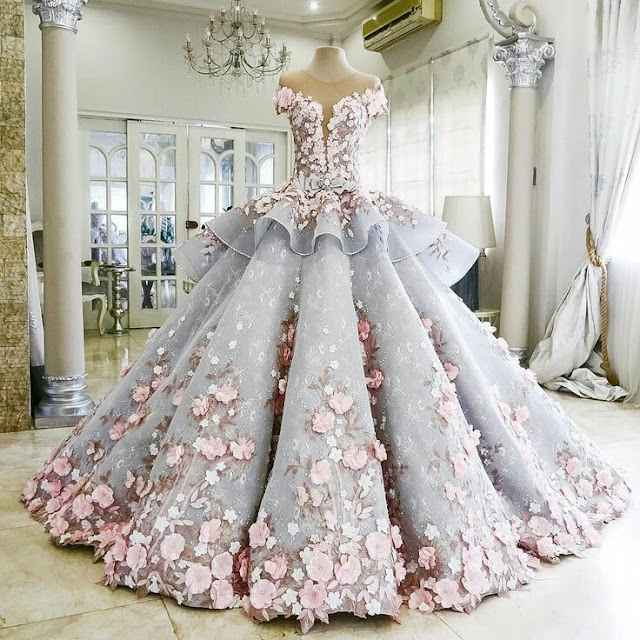 Elegant bridal dress