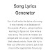 [32+] Love Song Lyrics Generator.org.uk