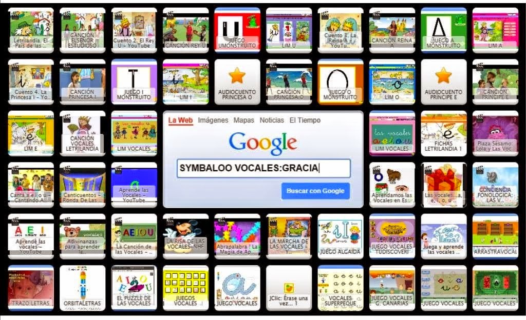 http://www.symbaloo.com/mix/vocales