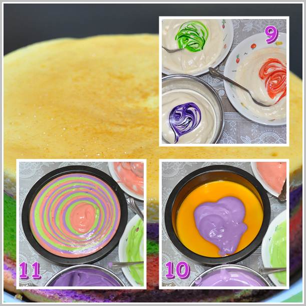 E-NA LOVELY KITCHEN ^_^: Kek Puding Karamel Pelangi Step 