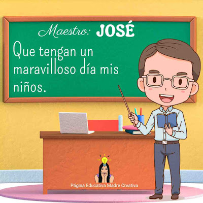 Solapín Maestro José para imprimir gratis