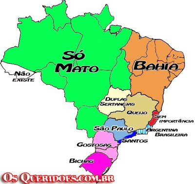 mapa do brasil. Mapa do Brasil na visão de um