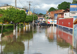 As chuvas de ontem, provocaram destruição em São Miguel dos Campos