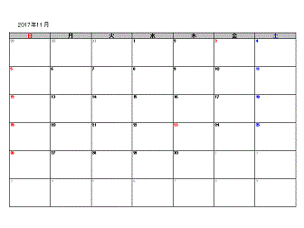 【印刷可能】 2017年 11月 カレンダー 312699-2017年 11月 ��レンダー