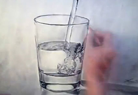 Video glass Drawing  Lessons  painting Drawing Painting lessons glass  Water & of