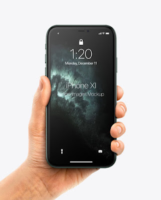 Apple iPhone 11 Pro in Hand Mockup