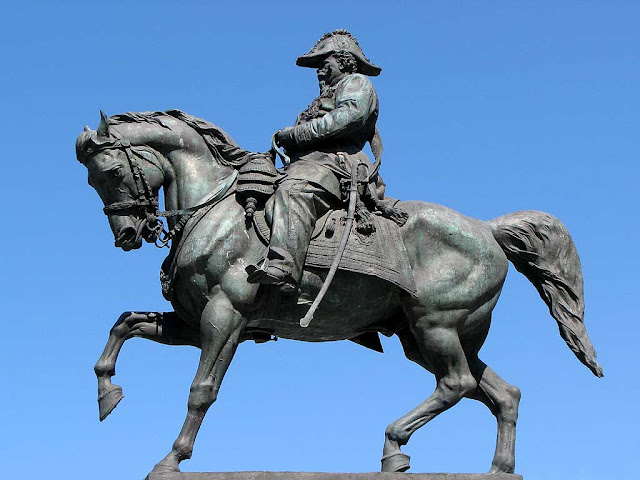 Equestrian statue of Vittorio Emanuele II by Augusto Rivalta, Livorno