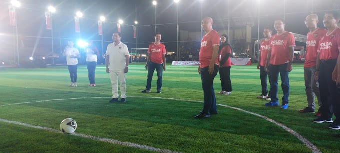 DALAM RANGKA MERAYAKAN HUT RI KE 78, POLDA KALTENG GELAR TURNAMEN MINI SOCCER PIALA KEMERDEKAAN TAHUN 2023
