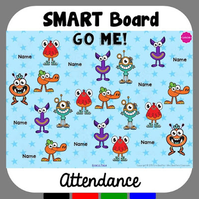 Image of GoNoodle SMART Board attendance