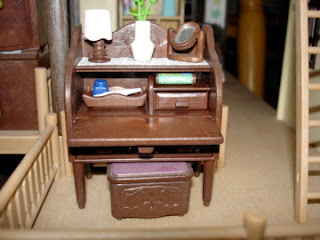 Sylvanian Families Oakwood Manor Master Bedroom Bureau desk