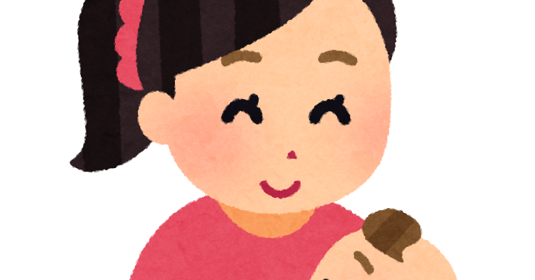 ひざの上で赤ちゃんを抱く母親のイラスト かわいいフリー素材集 いらすとや