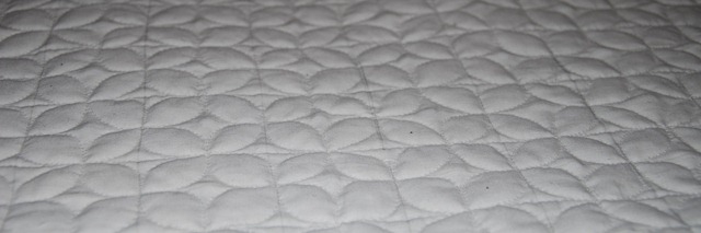 Baby Quilt Detail with grid