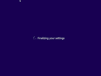 finalize windows 8 install