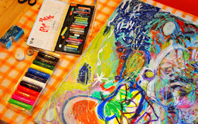 giant family process art- great open-ended activity for the whole family!