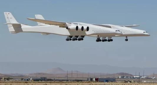 7th Flight Test, Roc Stratolaunch Aircraft Breaks Record Reaching Maximum Altitude Of 8,200 Meters