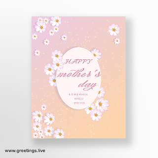  Happy Mother's Day flowers greetings card image