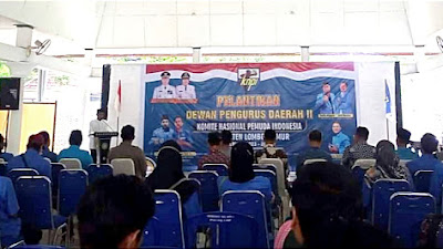 DPD II KNPI Lombok Timur Dilantik, Sekda Ajak Pemuda Sukseskan Pemilu 2024