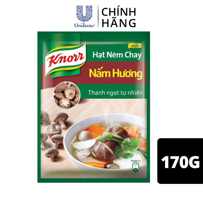 [MALL SHOP] [ unilever_vietnam ] [Mã FMCGMALL - 8% đơn 250K] Knorr Hạt Nêm Chay Nấm Hương 170g