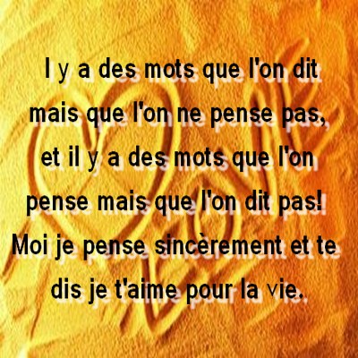 Long texte d amour - message d amour