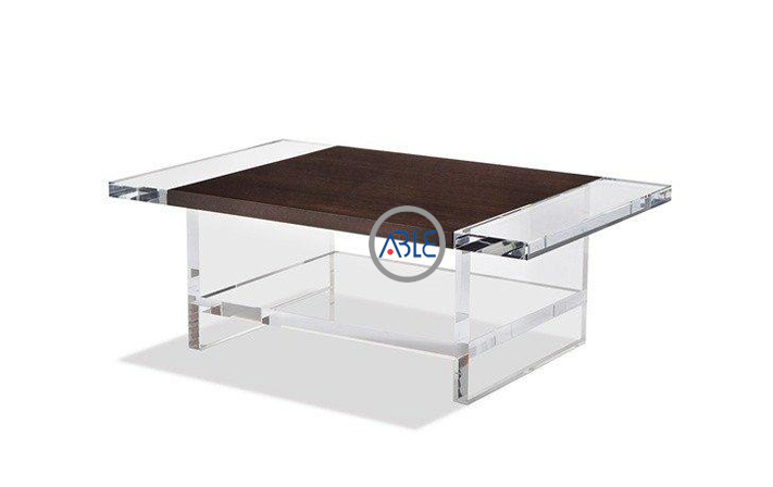 Plexiglass coffee table 75cm lucite dining table