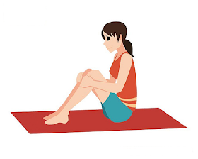 Lie back on the ground with your hands, and breathe 10 times to help you get rid of the fat on your abdomen and back!
