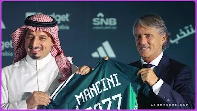 روبرتو مانشيني مدرب المنتخب السعودي