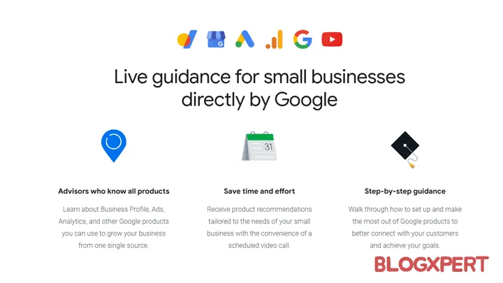 Servicios Asesores para Pequeñas Empresas Google
