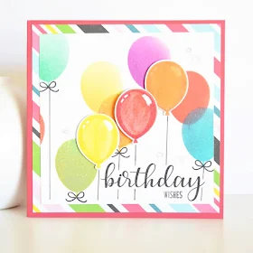Sunny Studio Stamps: Birthday Balloon Customer Card Share by Kim Brown-Blyleven