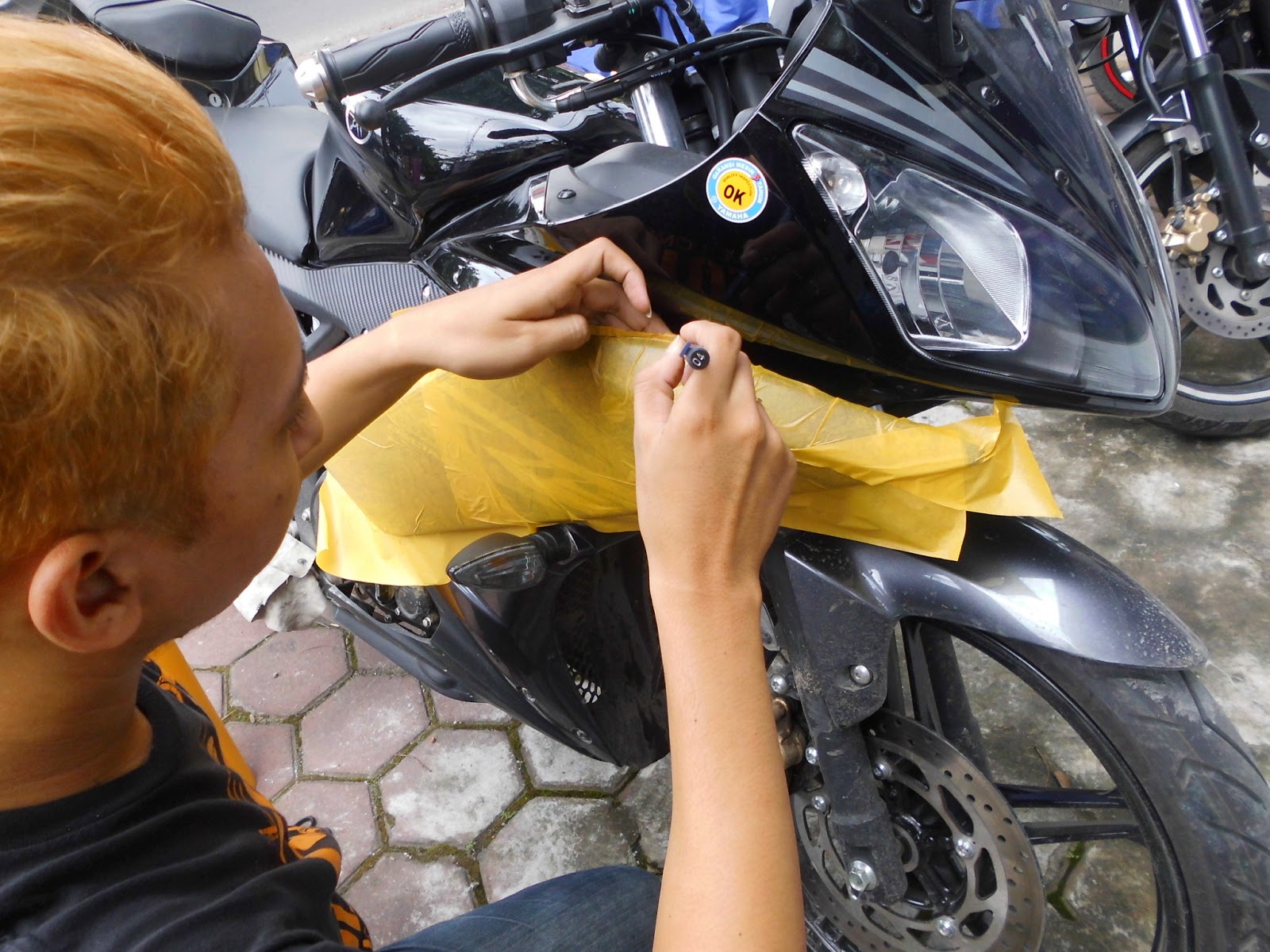 Lemuel Produksi Decal Vinyl Striping Motor Custom Yamaha R15