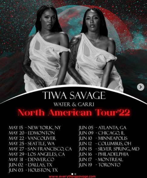 Tiwa Savage Tour