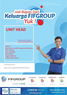 Lowongan kerja kepala unit di FiFGroup Kalimantan Timur