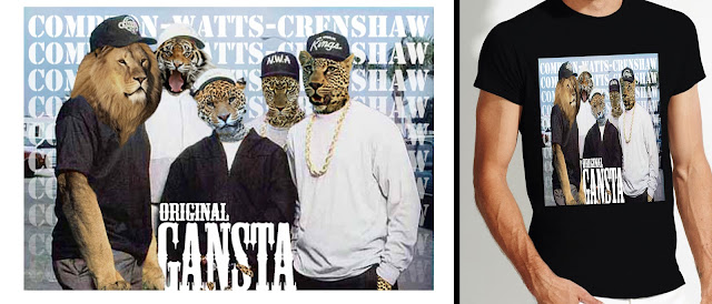 T-shirt originale Gangsta.