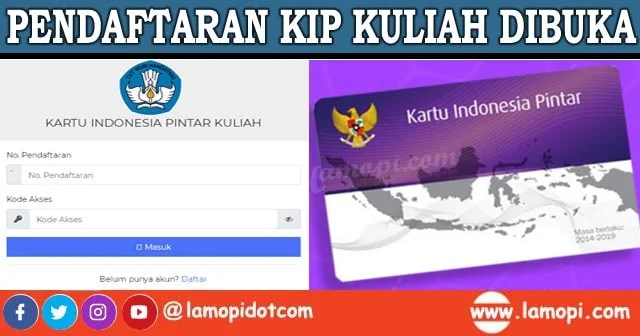 Pendaftaran KIP KULIAH Dibuka