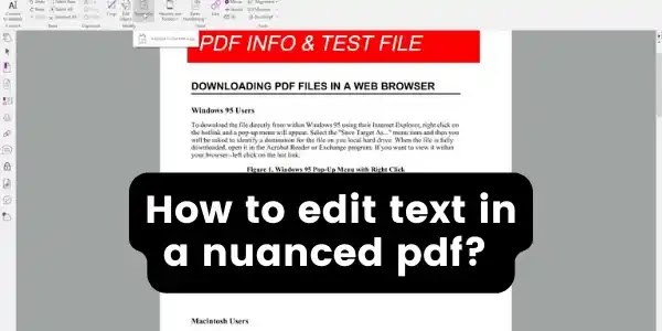 How to edit PDF in nuance power PDF