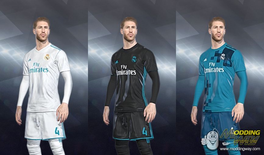 PES 2018 Real Madrid 2017-2018 CPK Kits by apinkinka