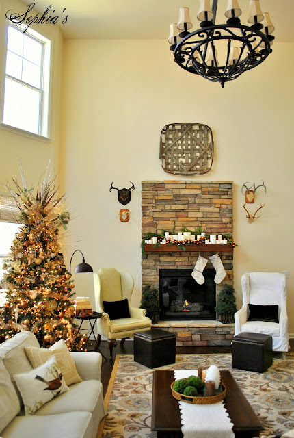 Great Room Rustic Christmas