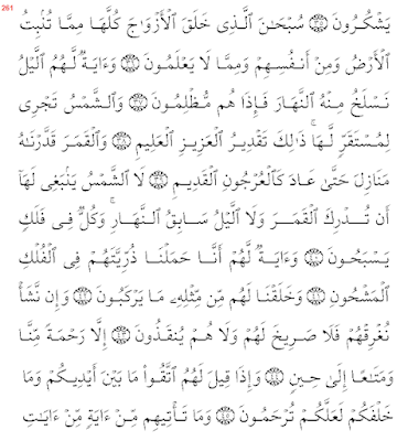 سورة ياسين مكتوبة و كاملة بالخط الكبير - القرآن الكريم
