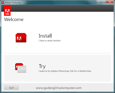 Cara Menginstal Aplikasi Adobe Photoshop CS6 Extended