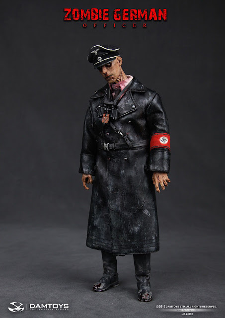 Damtoy 1/6 Scale Zombie German Officer figure