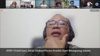 KPBU PDAM Karo. Serial Diskusi Forum Pemikir Karo Belangsung Sukses