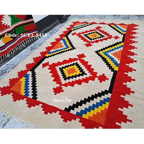 New design largest size (6x9 feet) handloom decorative Shotoronji price in Rangpur BD শতরঞ্জি SCEx-5433