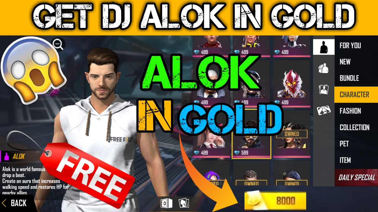 How To Get Dj Alok In Free Gold