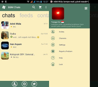 BBM Mod Windows Phone v2.12.0.11 Hijau