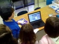 1st Graders podcasting