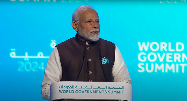 உலக அரசுகள் உச்சி மாநாடு 2024-ல் பிரதமர் பங்கேற்றார் / The Prime Minister participated in the World Summit of Governments 2024