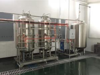 Distilled water supply.
