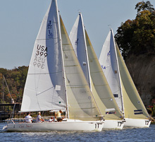 J/80 one-design sailboat- sailing