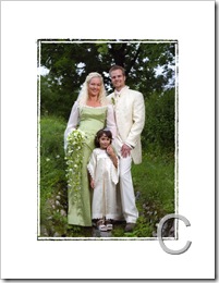bröllopsfoto familj